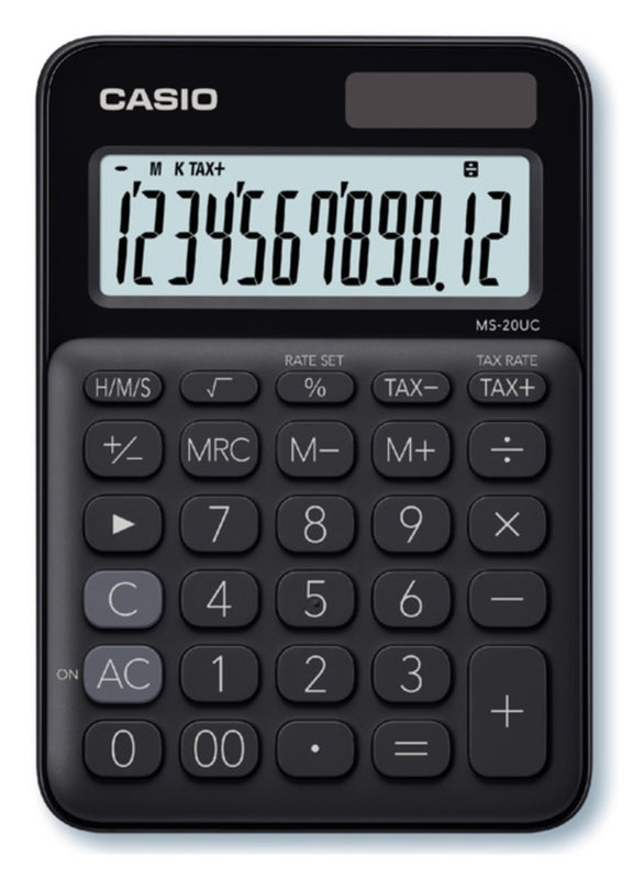 Rekenmachine Casio MS-20UC zwart