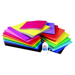 Set knutselpapier 1000 vel 120 grams A4 en 20x20 cm - assorti