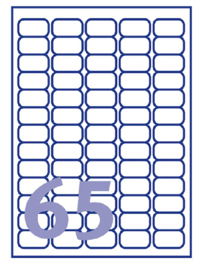 Etiket Avery L7680-25 38.1x21.2mm goud 1625stuks