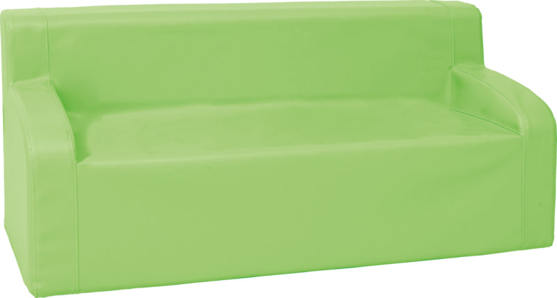 Bank met armleuningen 98cm lang - Groen