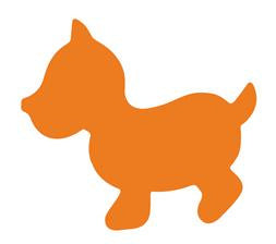 Plakfiguur 400 stuks assorti - Hond