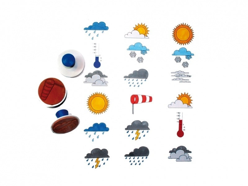 Stempels Ø 7,5cm - Het weer