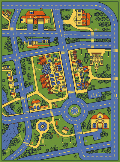 Verkeersmat 160x220cm -Stad