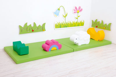 Zachte speelvloer 150x100cm - matras met gaten