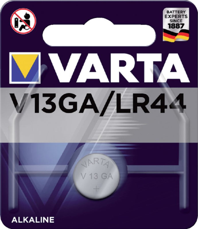 Batterij Varta knoopcel V13GA lithium blister à 1stuk