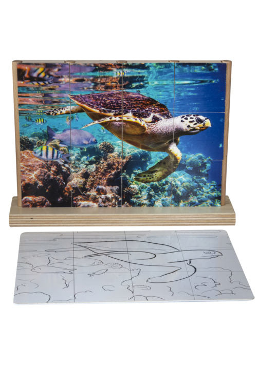Verticale puzzels - Schildpad
