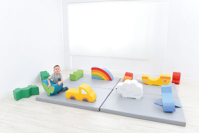 Zachte speelvloer 63x30cm - Auto