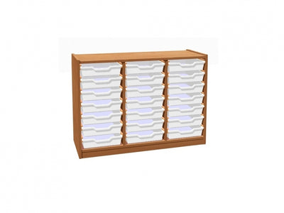 Kast met 3 x 7 bakken