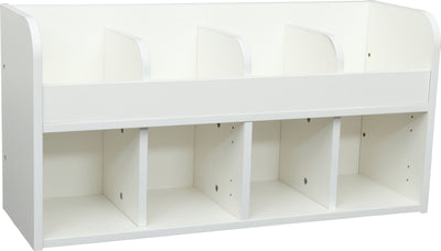 Quadro garderobe plank 4, wit