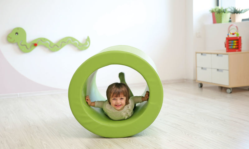 Foam cilinder met gat 70x100cm - Groen