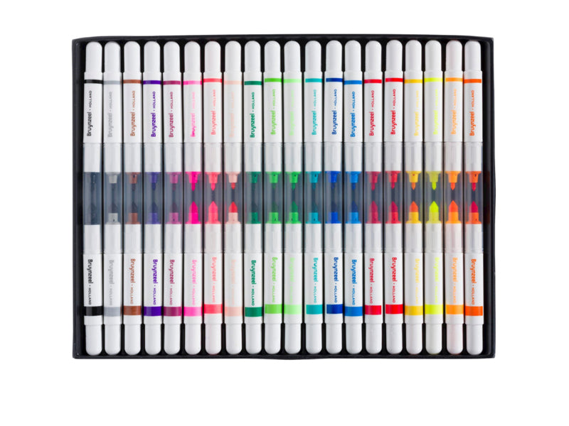 Viltstift Bruynzeel Kids Twin Points - 20 stuks assorti