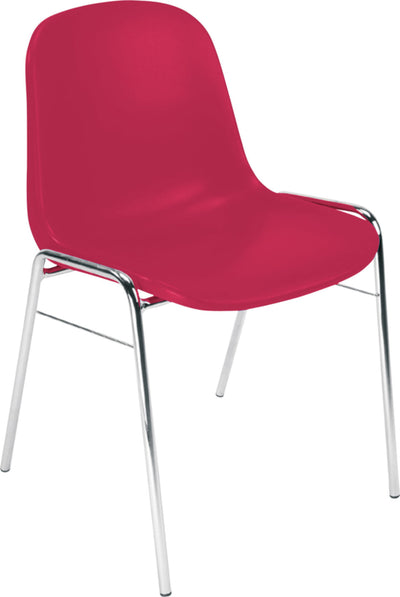 Stoel BETA Chroom, rood