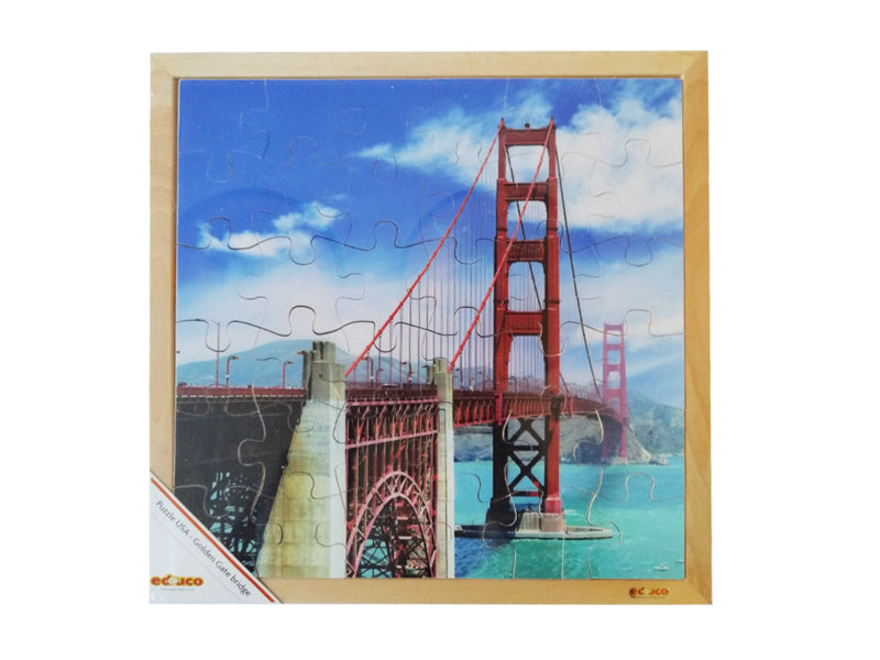 Puzzelset USA bezienswaardigheden