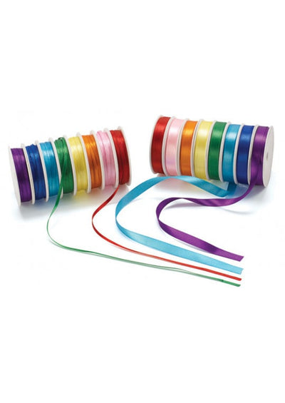 Gekleurd lint 3mm en 10mm assorti 16x120 meter
