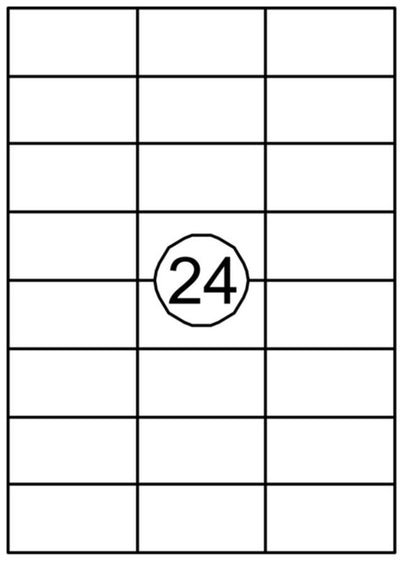 Etiket Quantore 70x37mm 2400stuks