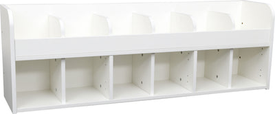 Quadro garderobe plank 6, wit