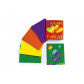 Krasfolie 15x12,5cm assortiment van 4 kleuren 100stuks