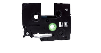 Labeltape Quantore TZE-211 6mm x 8m wit/zwart