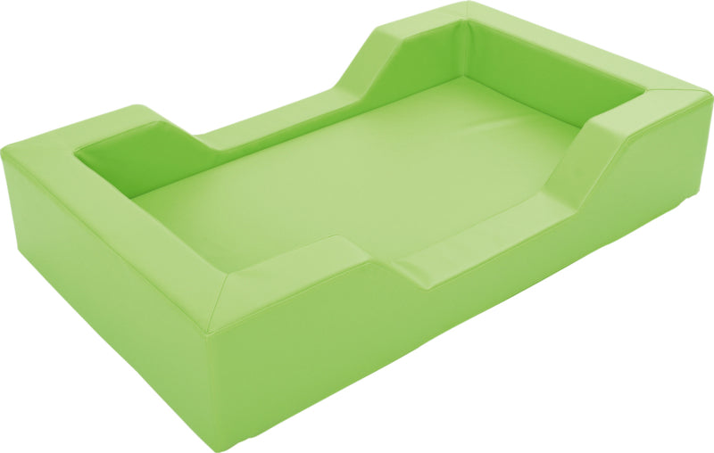 Foam bed met uitsparingen 128x75x25cm - Lime groen
