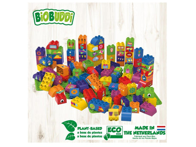 BiOBUDDi Educatieve blokken met 3 basisplaten BB-0010 100 dlg