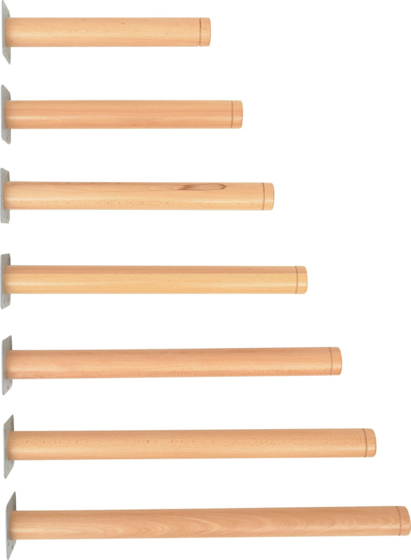 Set van 4 Poten voor Flexi tafelbladen - hoogte: 64 cm