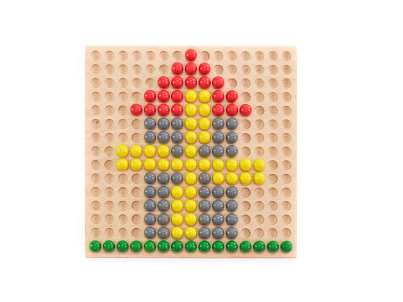 Spelbord met ballen