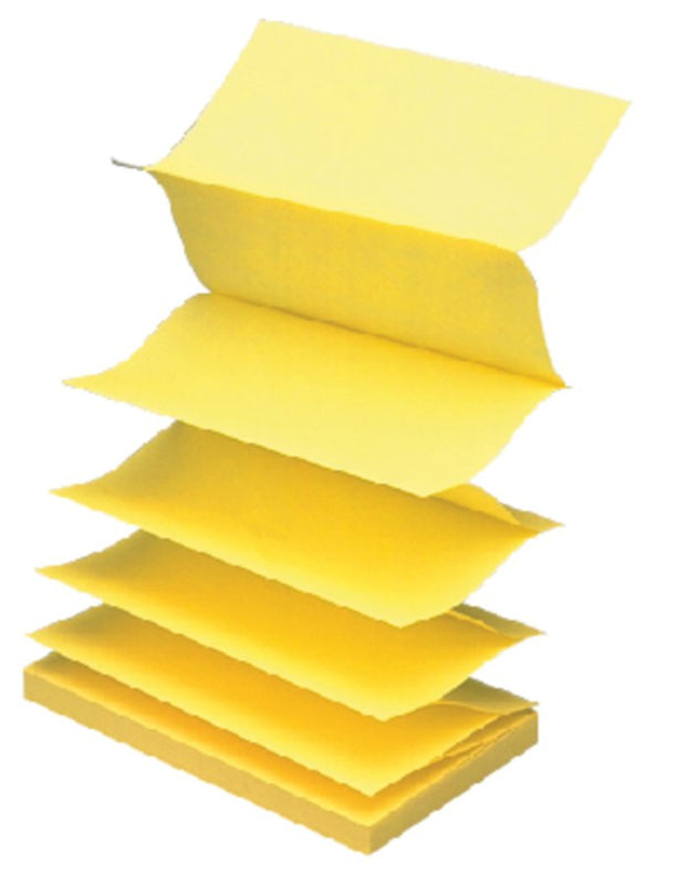 12x Memoblok 3M Post-it Z-Notes 76 x 127 mm. geel