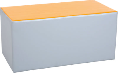 Wachtruimte zitje 40x40x80cm - Grijs/oranje