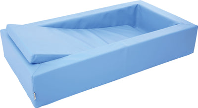 Foam bed 140x75x25 - Lichtblauw