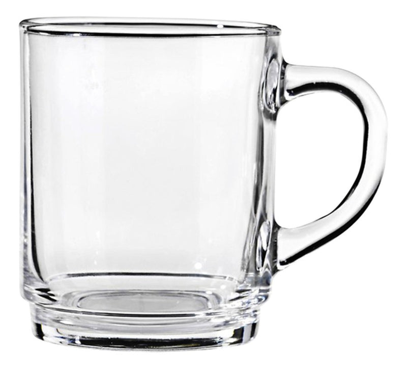 6 stuks Beker met oor stapelbaar 25cl