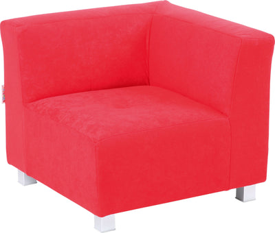 Flexi hoekbank, zithoogte 25 cm, rood