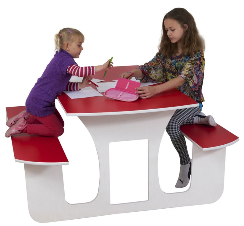 Cats opklaptafel met opbergbak 140cm