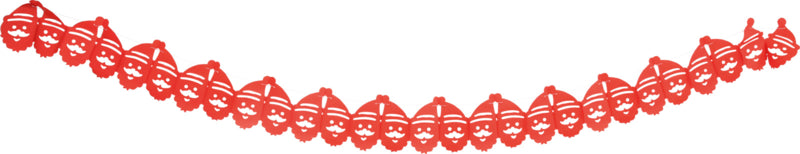 Papieren slinger - kerstman