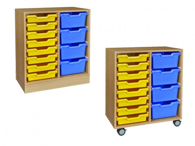Kast met 8 en 4 bakken