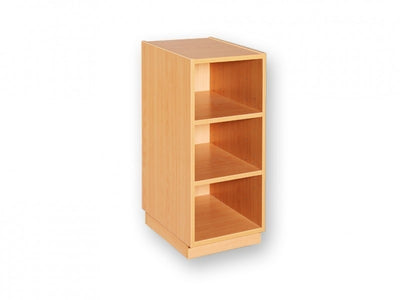 Open kast met 2 planken