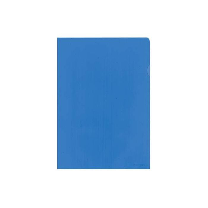 Blauw, pak 25 stuks Staples Zichtmap L-Model, A4, Generfd PP, 0,12 mm