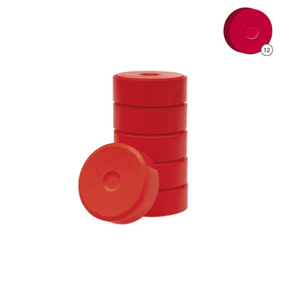 Colorall verfblokken Ø 5,5 cm 6 dlg - Magenta