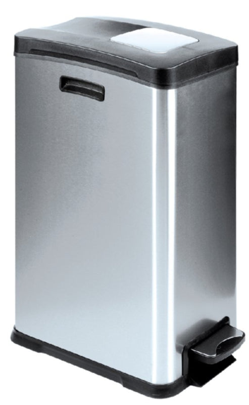 Afvalbak Rejoice RVS met kunststof binnenbak 30liter