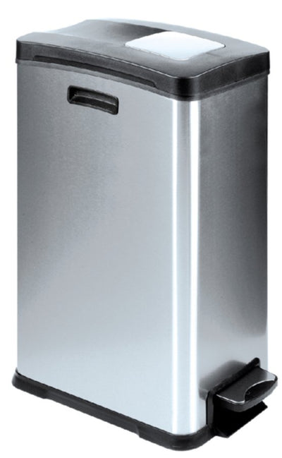 Afvalbak Rejoice RVS met kunststof binnenbak 30liter