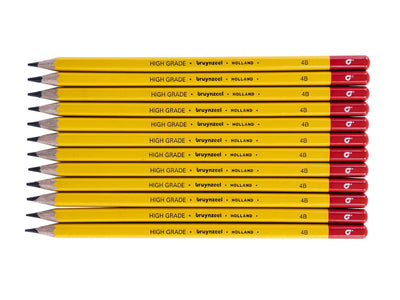 12 potloden Bruynzeel 4B