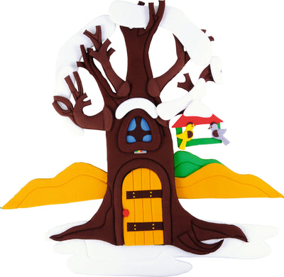 Muur decoratie appelboom 130x80cm - 4 Seizoenen
