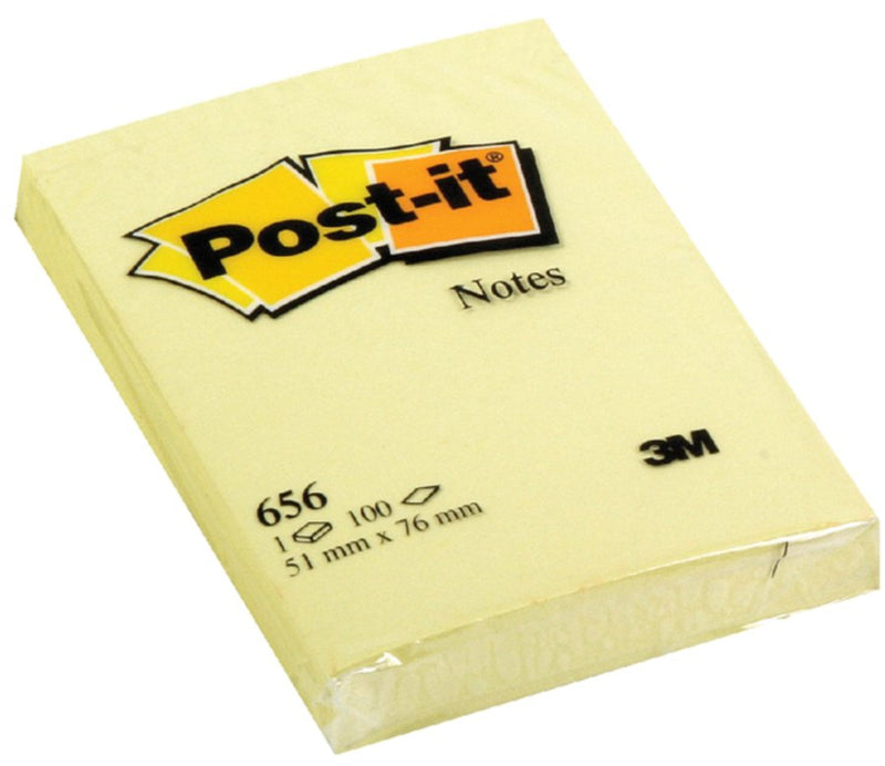 12x Memoblok 3M Post-it 51 x 76 mm.