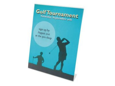 Staples Reclamehouder A3 Tafelstandaard schuinstaand, Transparant