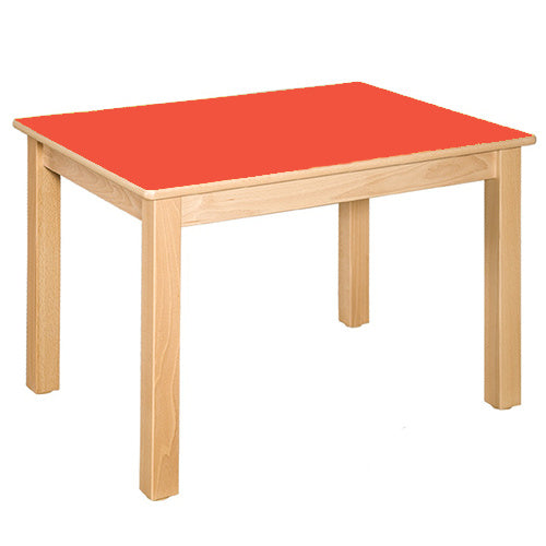 Tafel 120 x 60 cm blad Rood