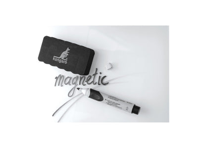 Whiteboardwisser Kangaro magnetisch grijs