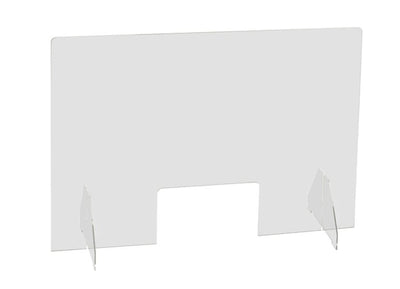 Hygiënescherm Exacompta staand met opening 58x95cm transparant