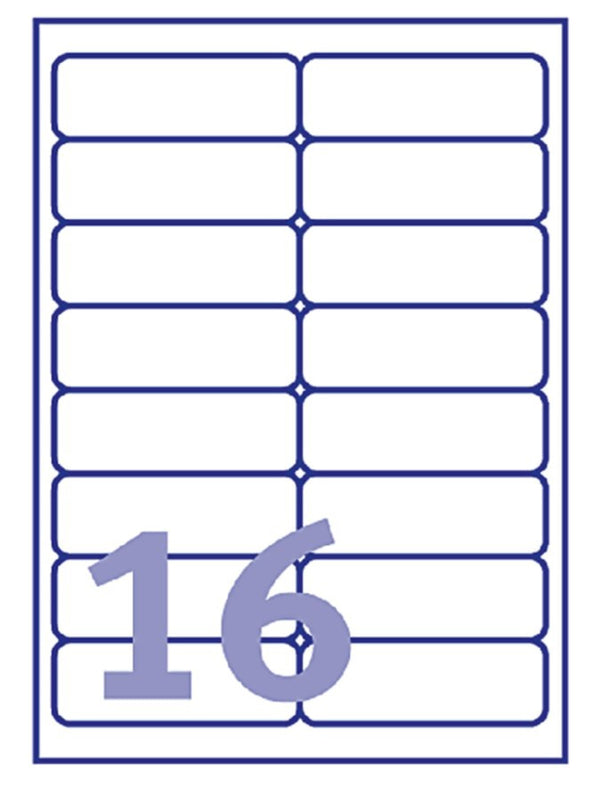 Etiket Avery L7562-25 99.1x33.9mm transparant 400stuks