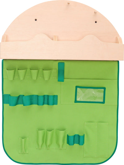 Plank met opberger voor instrumenten