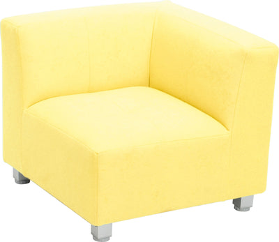 Flexi hoekbank, zithoogte 25 cm, geel