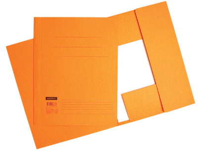 50x Aktemappen 3 kleppen A4 320gr oranje